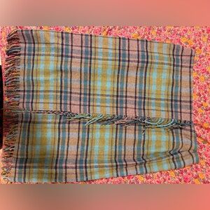 J. Jill Floral Print Scarf with Pink and Yellow Accents